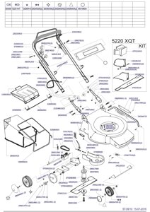 Деталировка s04359 5220hht megapro газонокосилка бензиновая самоходная италия