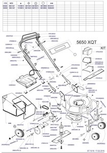 Деталировка s04629 5650xqt megapro газонокосилка бензиновая самоходная италия