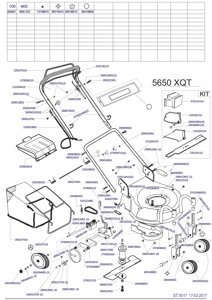 Деталировка s04631 5650xqt megapro газонокосилка бензиновая самоходная италия