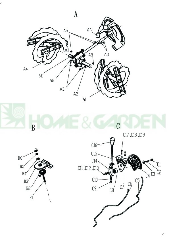 Фиксатор для снегоуборщика tornado 2465l 2460 2465le sungarden stg6070e mega 6180 lb 6180 tb 6170 ls 6170 поз C9 от компании ООО ГенХольм - фото 1