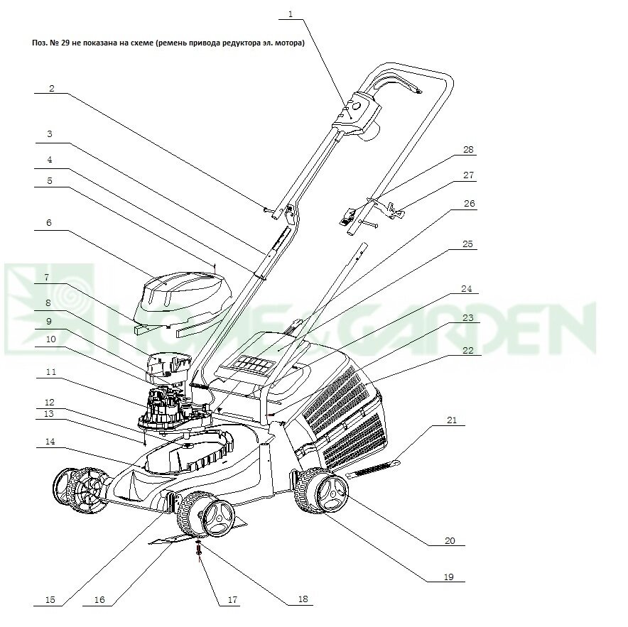 Хомут для газонокосилки sungarden 33e поз4 sungarden sg733e004 sg7-33e-004 от компании ООО ГенХольм - фото 1