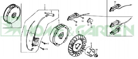 Храповик маховика loncin g160f 4лс поз9 loncin 103293144 103293-144 от компании ООО ГенХольм - фото 1