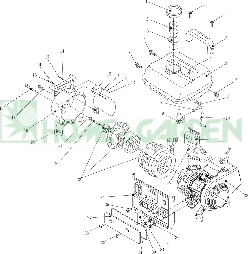 Ht950b024 панель управления генератора stolzer ht950b 20aa0001 поз24 haote ht950b024 ht-950b-024 от компании ООО ГенХольм - фото 1