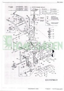 Ind126572 ось колес для культиватора mtd t240 поз 126 ind126-572