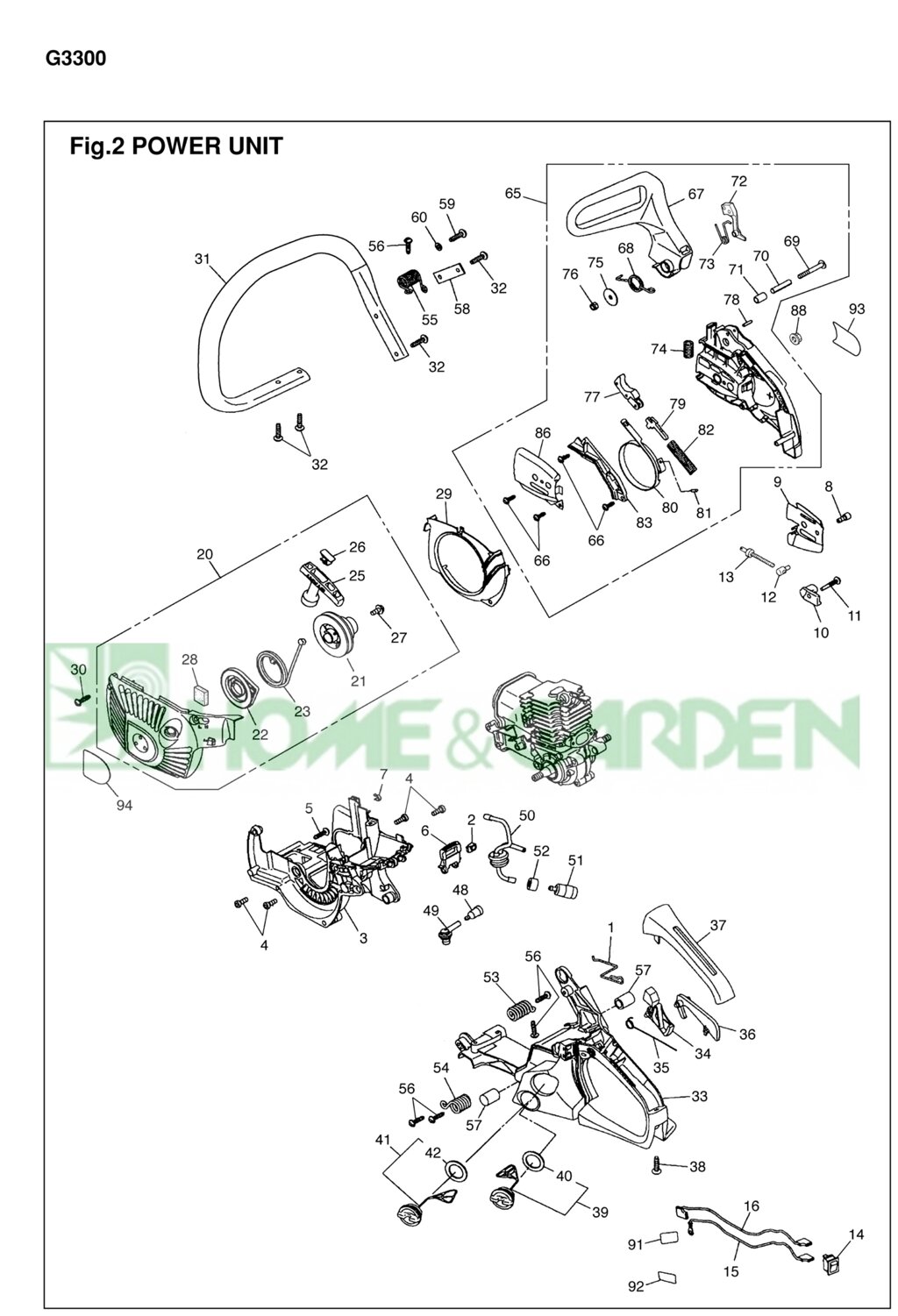 Кабель бензопилы zenoah komatsu g3300ez поз16 zenoah komatsu 848c3072b1 848c3-072b1 от компании ООО ГенХольм - фото 1