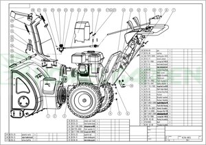 Kc9006 тяга sungarden st1329es st1129est тяга для снегоуборщика 15as0001 15aq0001 поз 13 kc90-06