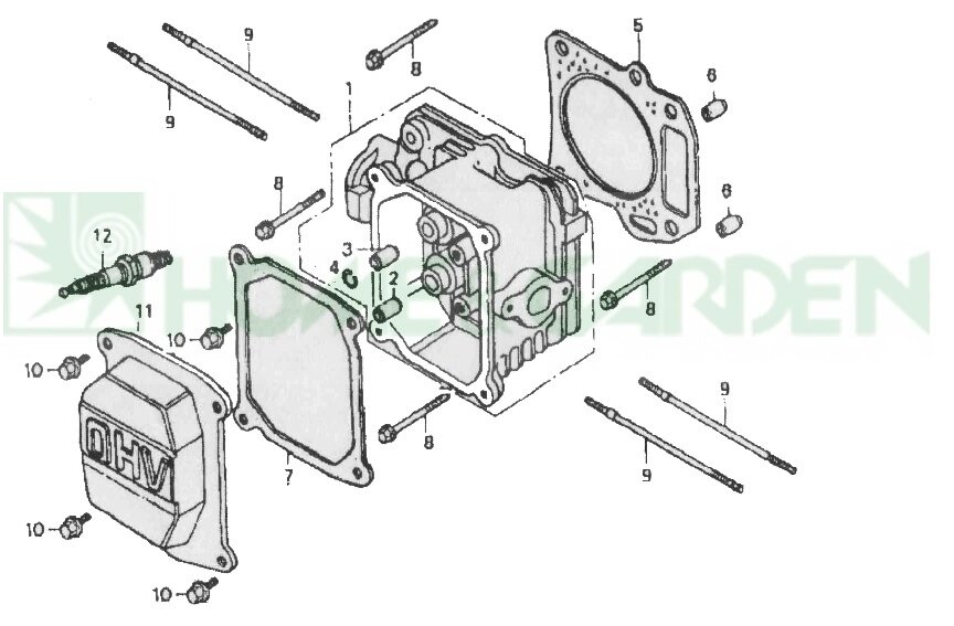 Клапанная крышка zongshen zs1p64fc поз 11 zongshen 11214Q0070000 11214-Q007 sumec 1p64fc культиватора Лидера от компании ООО ГенХольм - фото 1