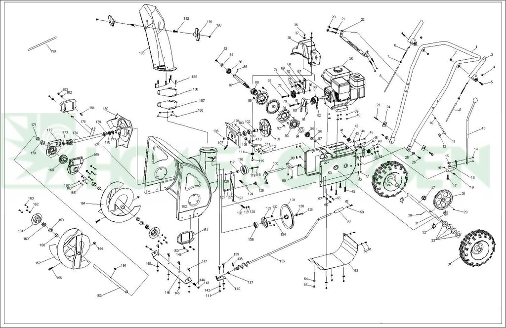 Кольцо подшипника сцепления снегоуборщика sungarden stg65s стопорное поз 95 stg65s0095  stg65s-0095 от компании ООО ГенХольм - фото 1