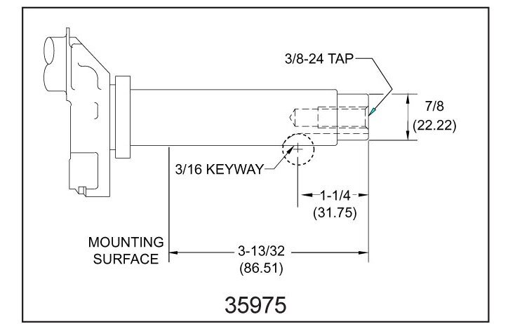 Коленвал tecumseh 35975 коленвал tecumseh hs50 hssk50 lh195sa lh195sp ohsk55 ohsk65 ohsk70 от компании ООО ГенХольм - фото 1