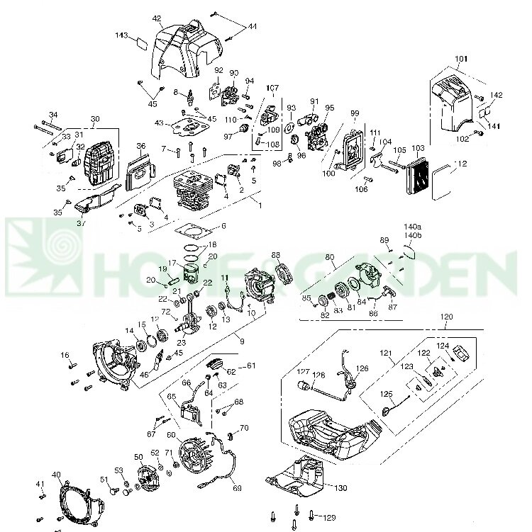 Коленвал zenoah komatsu bcz4000dw zenoah komatsu 848gg04200 848gg-04200 поз23 вал коленчатый триммера zenoah komatsu от компании ООО ГенХольм - фото 1