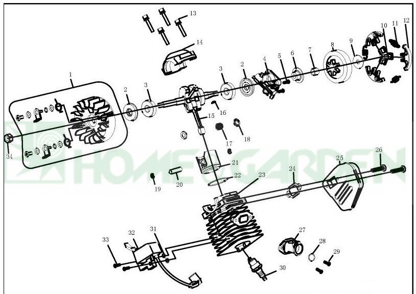 Колодка сцепления бензопилы бобр 3614 01aa0001 поз012 yd36011301-2 yd360113012 от компании ООО ГенХольм - фото 1