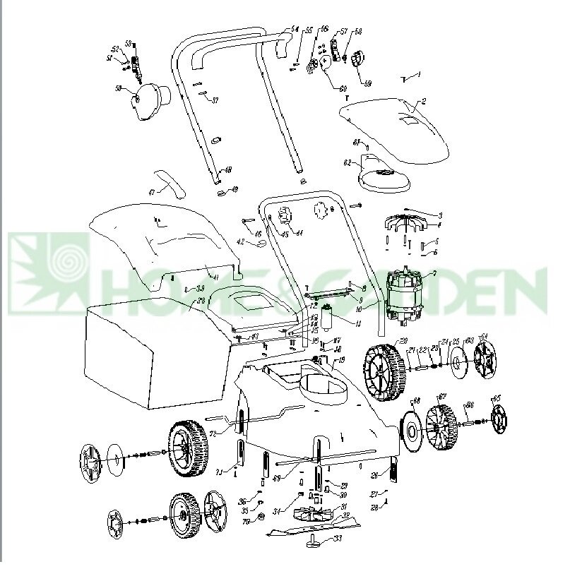 Колпак колеса внутренний газонокосилки sungarden 1640e поз 68 sungarden sg8300082018 sg830-00820-18 от компании ООО ГенХольм - фото 1