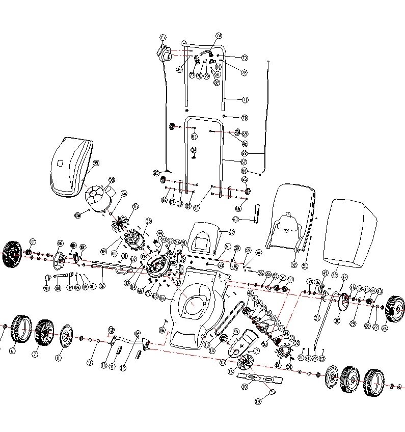 Корпус газонокосилки sungarden 1846es rd46 дека газонокосилки sungarden 1846es rd46 sungarden sg2500127018 от компании ООО ГенХольм - фото 1