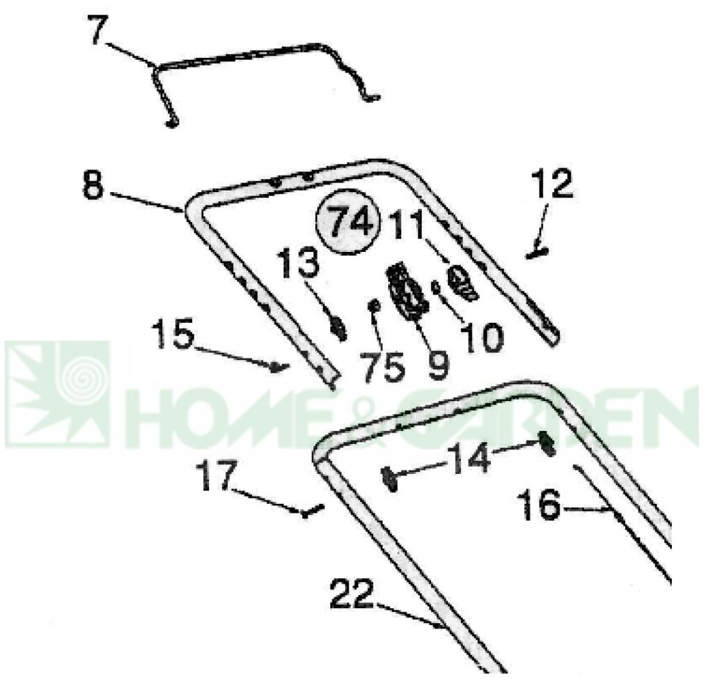 Корпус рычага газа газонокосилки mtd bt5300hw sp53ghw 46sph p46h поз9 корпус mtd 7460875 746-0875 от компании ООО ГенХольм - фото 1