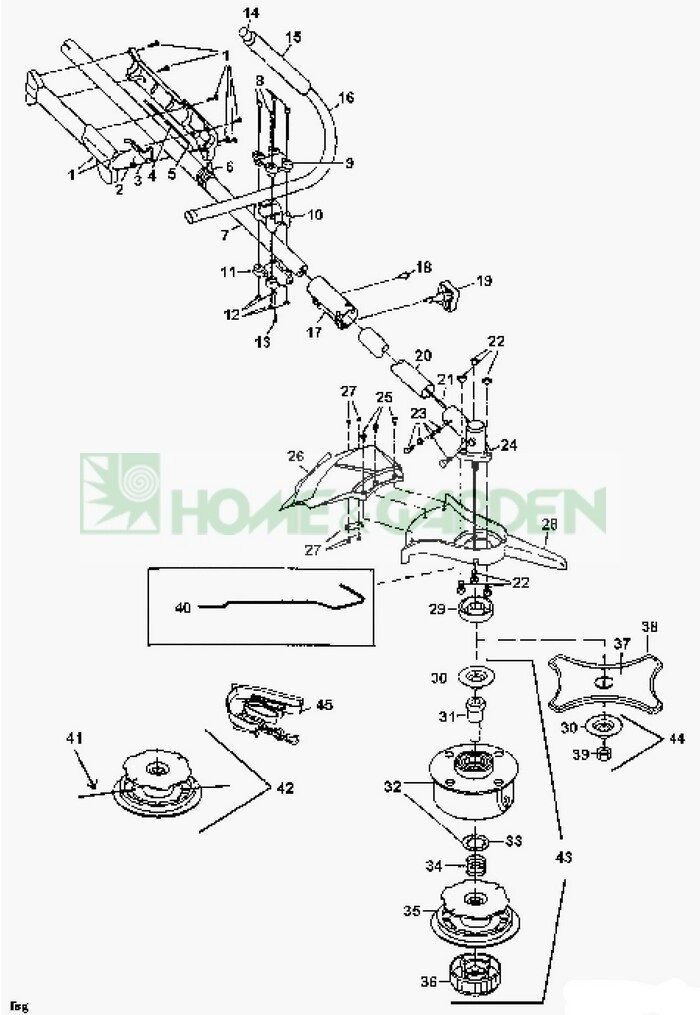 Кожух троса газа триммера mtd 790m поз4 mtd 791181554 791-181554 от компании ООО ГенХольм - фото 1