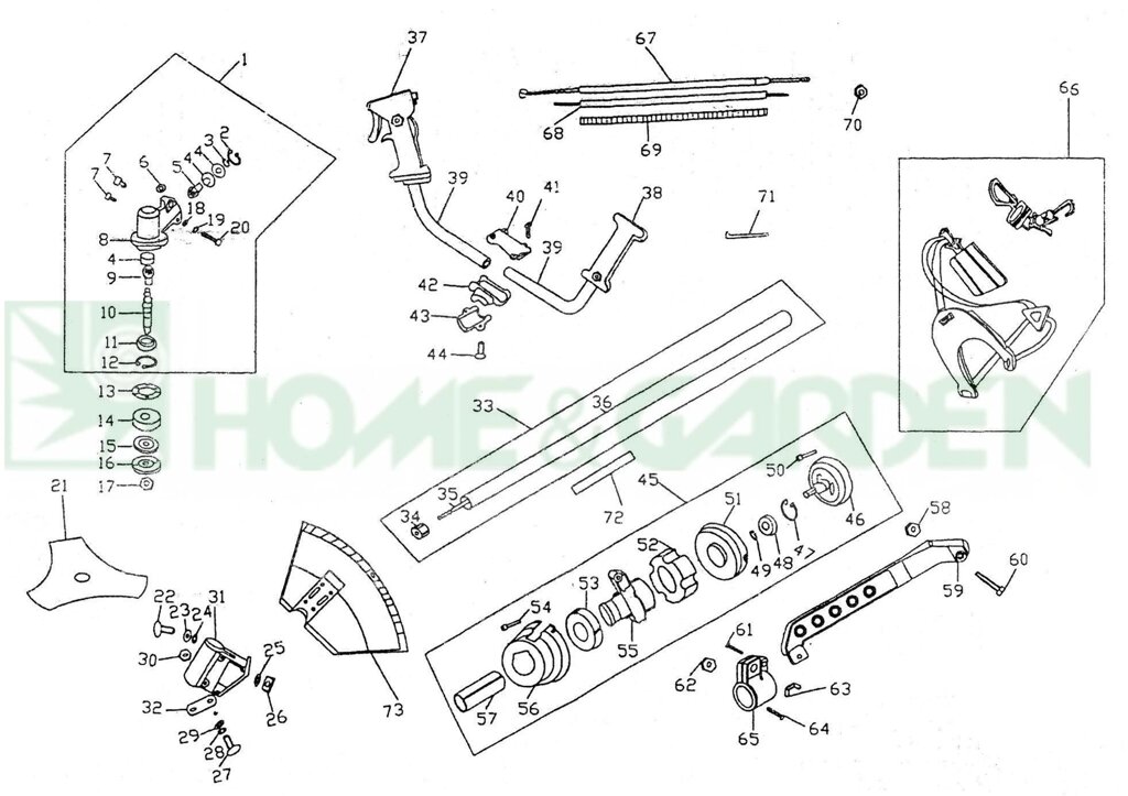 Крепеж кожуха триммера tornado 26bt tornado 34bt mega 25ht mega 35ht sungarden sg8300201133a sg830-02011-33 от компании ООО ГенХольм - фото 1