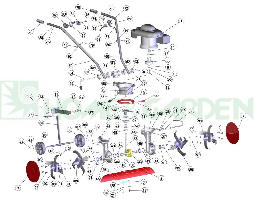 Крепление сошника для культиватора sungarden t250s t250 2009 поз 11 sungarden sg8t2500011 sg8-t250-0011 от компании ООО ГенХольм - фото 1