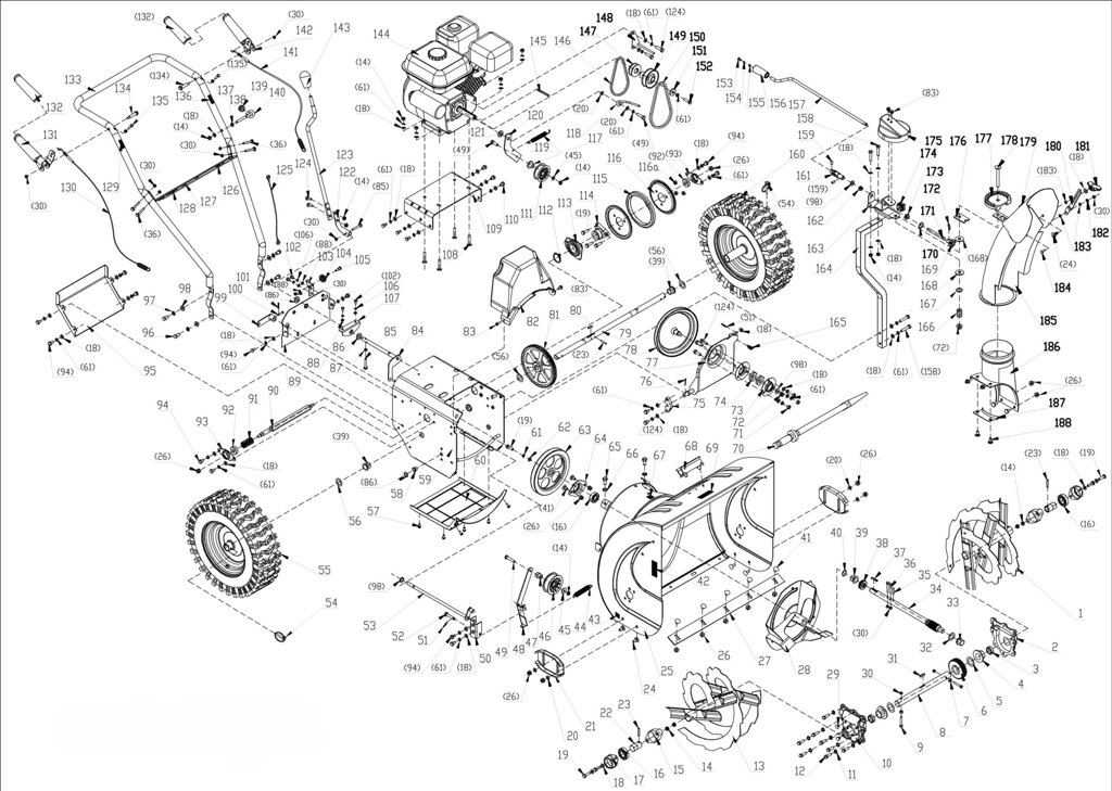 Кронштейн для снегоуборщика tornado 2460 2460te lе ts 2465 2465l le lr lte ltr поз 122 sungarden sg1800022003 от компании ООО ГенХольм - фото 1