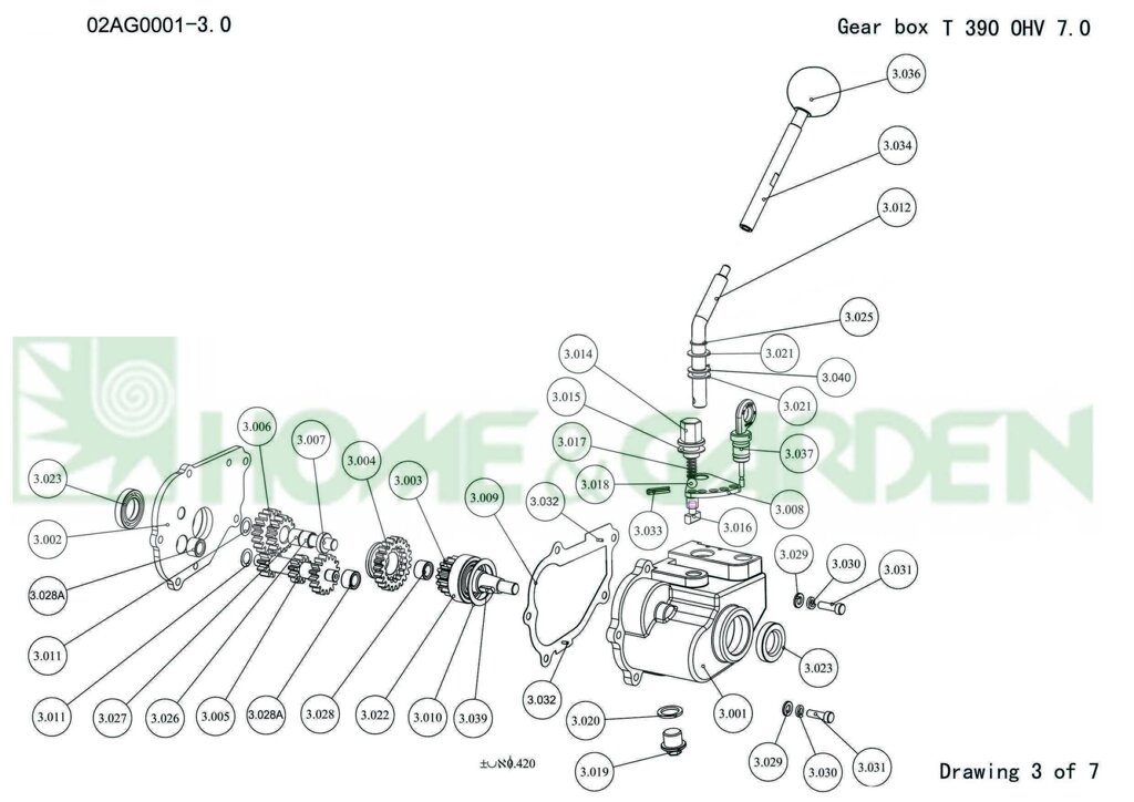 Кронштейн фиксатор для культиватора sungarden t390ohv7.0 02ag0001 поз 3.008 sungarden sg1700348133 sg170-03481-33 от компании ООО ГенХольм - фото 1