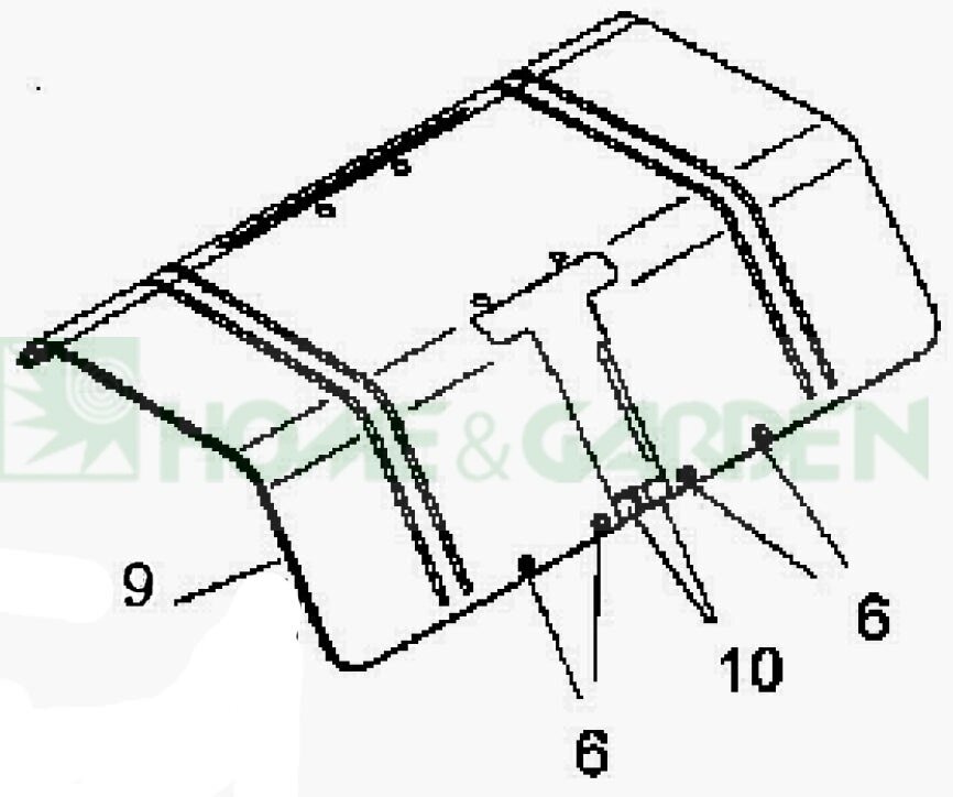 Крыло культиватора mtd t330 tbt330 поз 9 mtd 7860043a638 786-0043a638 986-0043a638 9860043a638 кожух фрез культиватора от компании ООО ГенХольм - фото 1