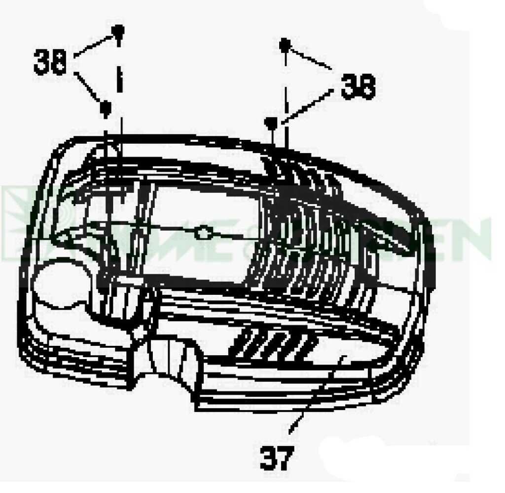 Крышка двигателя mtd 73105575 731-05575 газонокосилки bolens bl4046sp bl4046p поз37 mtd 51bo bg51bo  культиватора mtd от компании ООО ГенХольм - фото 1