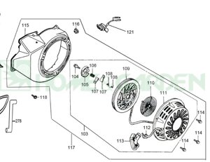 Lc188f121 реле loncin g340f 11лс для снегоуборщика мотоблока поз 121 lc188f-121