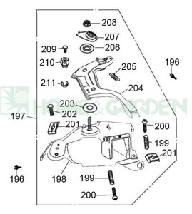 Lc188f197 регулятор дроссельной заслонки loncin g340f 11лс для снегоуборщика и мотоблока поз. 197 lc188f-197