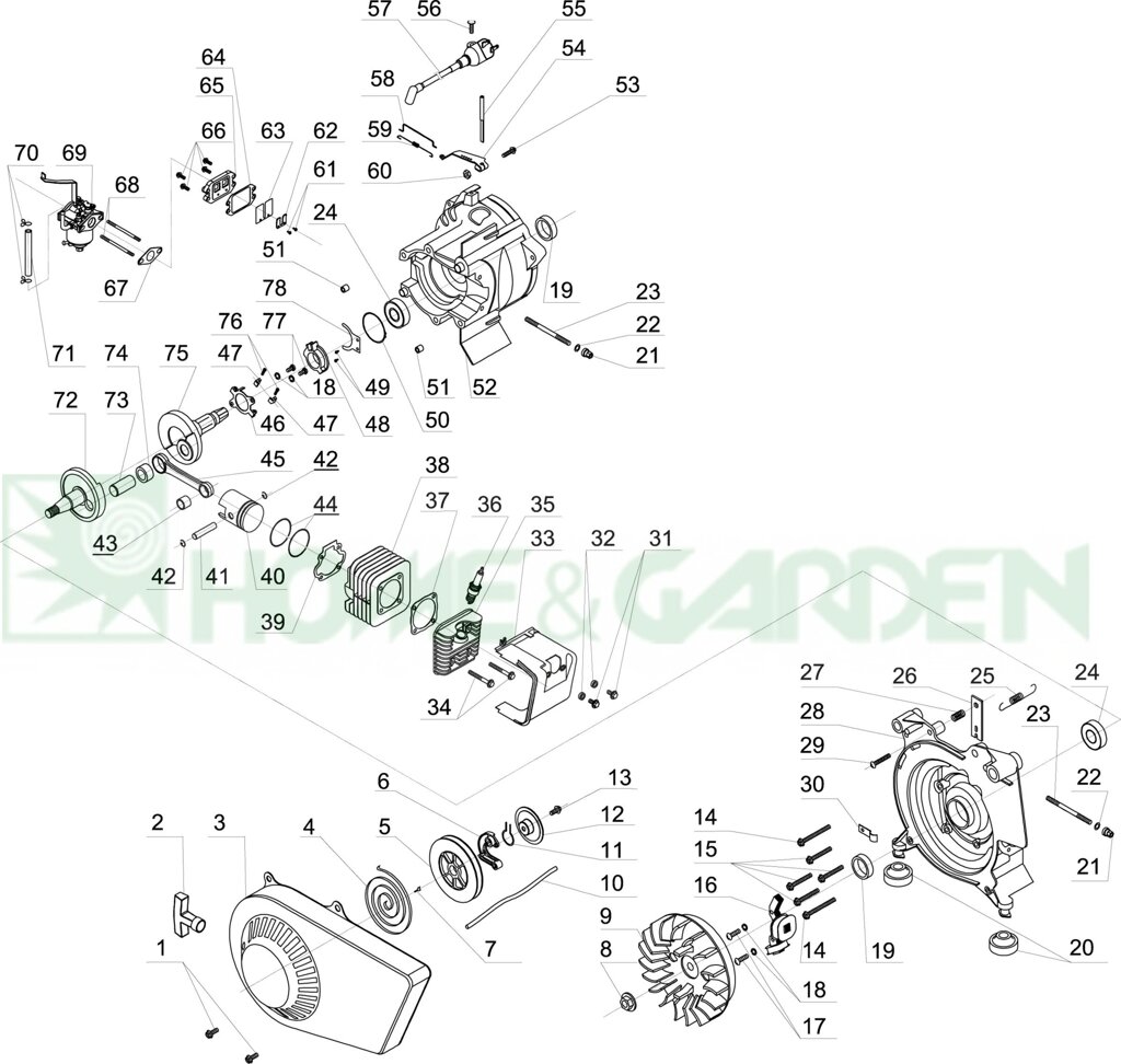 Маховик haote ht1e45fb009 ht1e45fb-009 для генератора stolzer ht950b 20aa0001 поз9 от компании ООО ГенХольм - фото 1