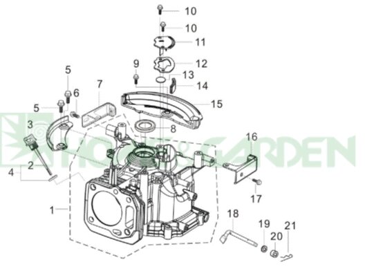 Масляный щуп mega mg400 поз 4 rato 15010z0301100000 15010-z030110-0000 от компании ООО ГенХольм - фото 1