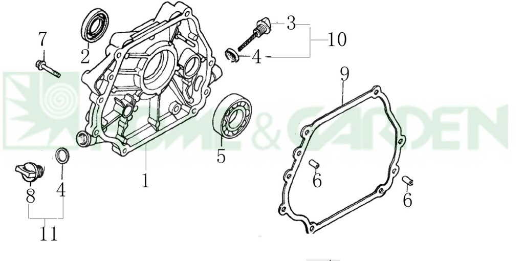 Масляный щуп zongshen zs168fa zs168fae zs168fb zs168fbe поз3 щуп zongshen 14312kb010000 14312-kb01-0000 от компании ООО ГенХольм - фото 1