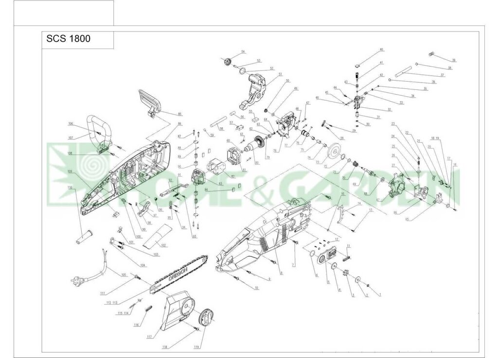 Механизм тормоза пилы sungarden scs1800 поз 27 электрической sungarden 8141603101 8141-603101 от компании ООО ГенХольм - фото 1