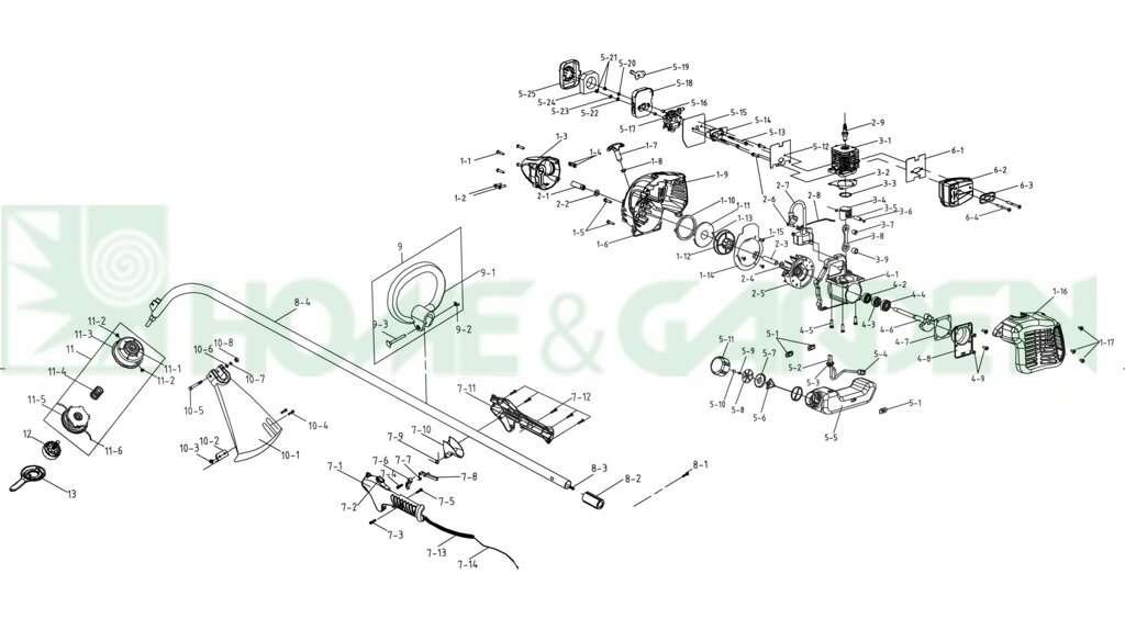 Муфта sungarden gt25 переходник коленвала на гибкий вал поз 2-1 переходник для триммера sungarden gt25 09aa0001 от компании ООО ГенХольм - фото 1