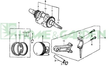 Набор поршневых колец loncin g160f 4лс поз1 поршневое кольцо loncin 103120144 103120-144 от компании ООО ГенХольм - фото 1