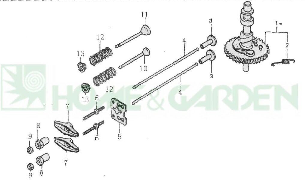 Направляющая клапана zongshen zs1p64fc sumec 1p64fc поз5 zongshen 11216Q0070000 11216-Q007 культиватора Лидер от компании ООО ГенХольм - фото 1