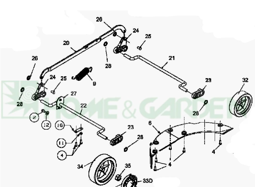 Ось газонокосилки mtd e40w 1440e fle1440 ger400 mx40e bl1440ep колес передняя поз 21r mtd 71104328 711-04328 911-04328 от компании ООО ГенХольм - фото 1