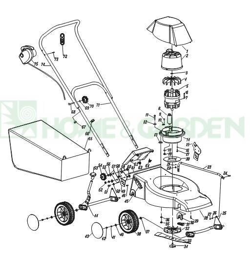 Ось газонокосилки tornado 1746e поз 25 передняя sg250-00660-18 с разбора sg2500066018 от компании ООО ГенХольм - фото 1