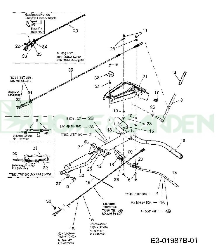 Панель руля культиватора mtd t380 поз 21 mtd 7312536a 731-2536a 9312536a 931-2536a bolens bl5081gt yardman ym5032th от компании ООО ГенХольм - фото 1