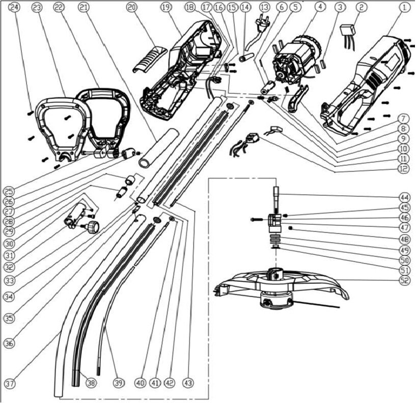 Переходник триммера sungarden rct1000 rcta1000 адаптер триммера mtd rct1000 rcta1000 8081525001 8081-525001 мотор-вал от компании ООО ГенХольм - фото 1