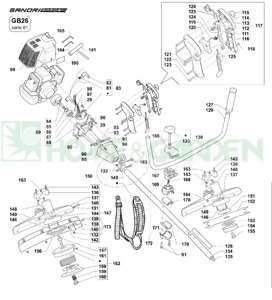 Чашка сцепления триммера sandri garden gb26 gbl26 поз 84 2020330