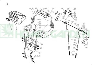 Рукоятка снегоуборщика mega 6170ls 6180lb tb tornado 2460te lе ls ts 2465l le lr lt lte п q5 правая sg1800117003