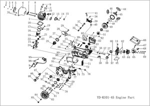 Прокладка цилиндра бензопилы бобр 4518 01ad0001 бобр 5020 01ae001 поз 16 zenoah komatsu g500avs yd4501001 zenoah