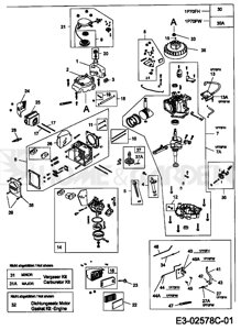 Бак топливный mtd 1p70fh 1p70fw thorx топливный бак mtd 75110368 751-10368