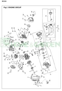 Крышка фильтра триммера zenoah komatsu bc250 поз47 zenoah komatsu tt3099904