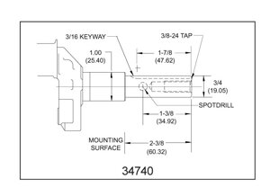 Коленвал tecumseh 34740 коленвал tecumseh hs50 hssk50 oh195sa