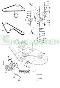 Ремень 4l610 husqvarna 583774901 mtd 7540351 9540351 754-0351 5837749-01 105115 2177452 27199 71601672 aramid rt12-7504