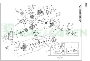 Кольцо поршневое триммера zenoah komatsu bc251 bc250 поз19 zenoah komatsu tt6969001