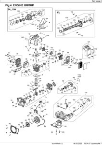 Палец поршневой триммера zenoah komatsu bcz4000dw поз 19 zenoah komatsu 8488BA3500 8488-BA3500