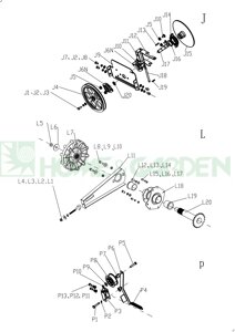 Втулка снегоуборщика tornado 2460 2460te lЕ ts 2465 2465l le lr lte ltr поз p7 втулка ролика sungarden sg1800018003