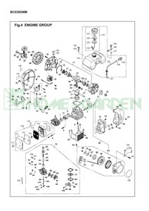 Карбюратор триммера zenoah komatsu bc535 dlm dwm поз75 zenoah komatsu 157281000 1572-81000