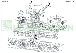 Нож фрезы культиватора Sungarden t240ohv T340ohv7.0 Добрыня7.0др п24 левый Sungarden sg0300002003